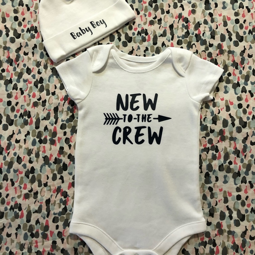 Baby set with hats customized to names you would like!